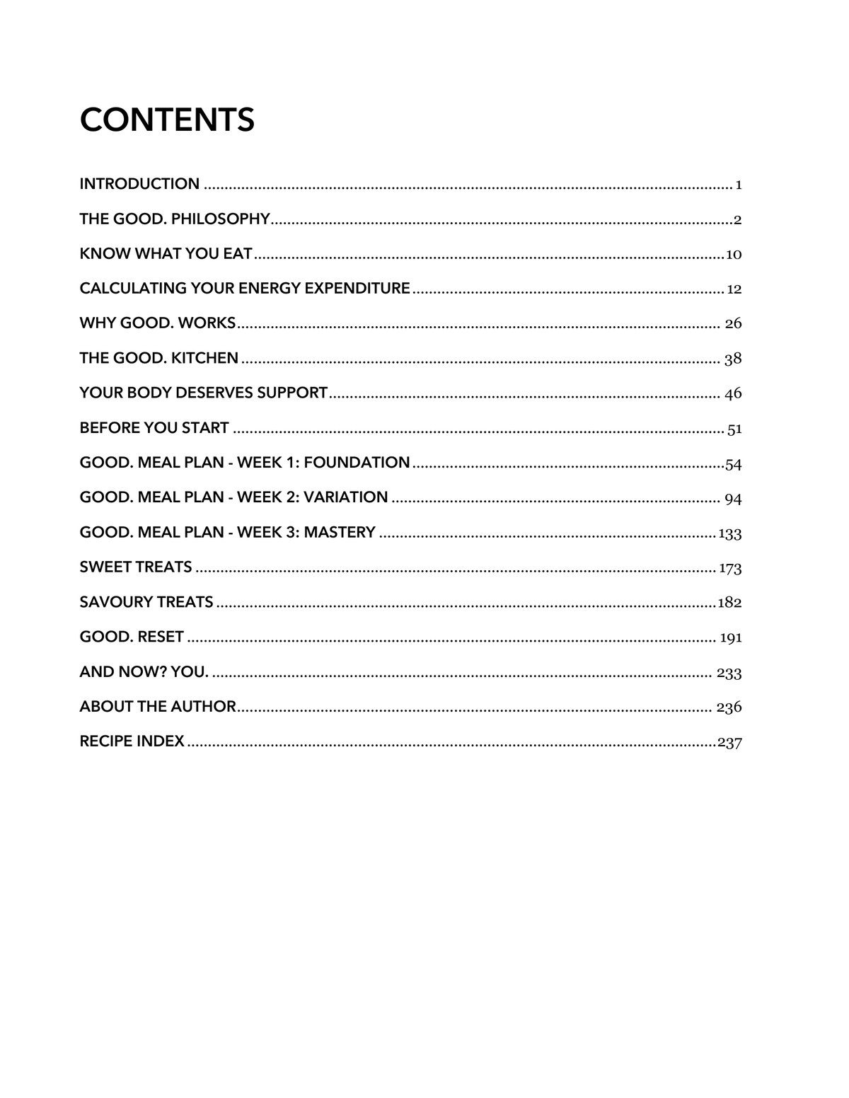 Table of contents of GOOD.21