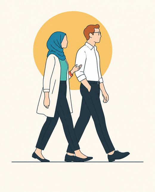 The walking meeting
